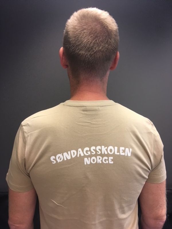 T-skjorte Herre beige