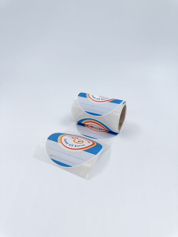 Klistremerker navnelapp, rull a 25 stk