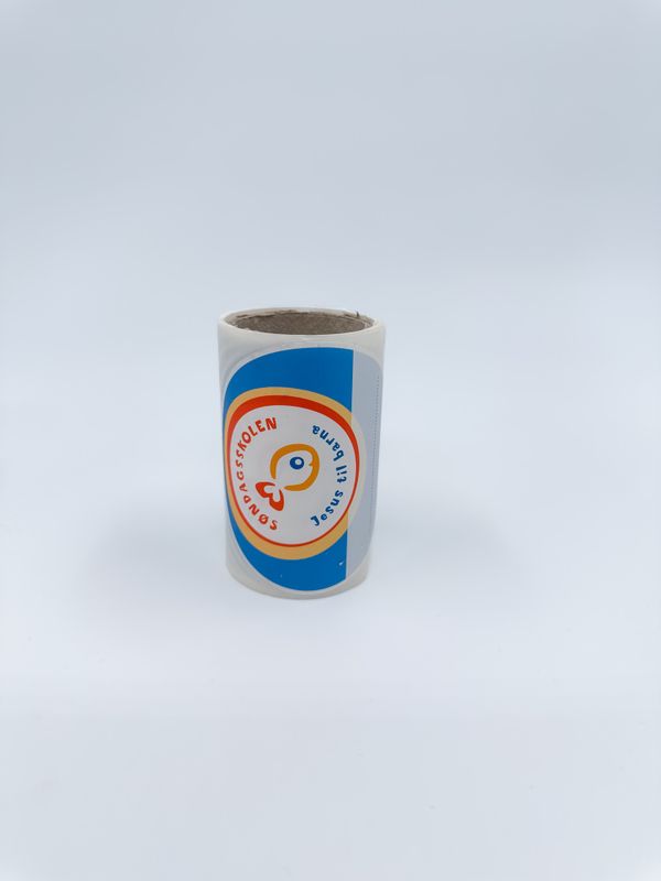 Klistremerker navnelapp, rull a 25 stk