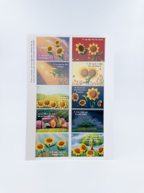 Hovedbilde Vår Far på 10 små kort